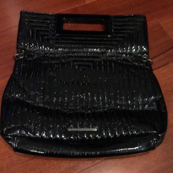 French Connection black vegan patent leather bag - Picture 5 of 8
